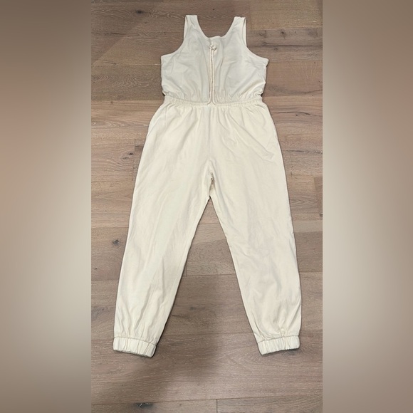 Universal Thread Pants - Universal Thread Cream Sleeveless Jumpsuit